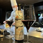 鉄板焼 石狩 - グラスワイン赤