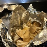 鉄板焼 石狩 - 茸のパピヨット