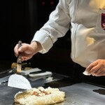 鉄板焼 石狩 - ガーリックライス