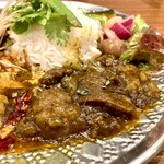 大衆中遊華食堂 八戒 - Ａ（今月のカリィ）牛スジビンダルーカリィ