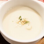 トラットリア ガバチョ - ヴィシソワーズ~じゃが芋とポロねぎの冷製スープ②