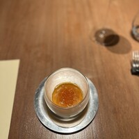 リストランテ ティー ブイ ビー - 南瓜のフラン(というより固めプリン)とイクラ
