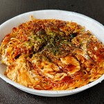 お好み焼き＆てっぱん屋 日々来 - 肉玉そば大葉トッピング