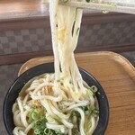 山越うどん - 一気にズルズル