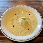 ふたつの彗星 - 冷製コーンポタージュ♡ ♡
パルミジャーノ・レッジャーノのアイスクリーム♡