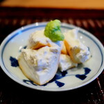 すし処 ひさ田 - 水牛のブッラ－タチーズの漬け。