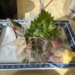 むすび屋 - アジのお造り