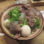 立ち呑みのさのや - 牛すじ和風煮込み　250円(2014.4)