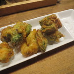 立ち呑みのさのや - 海老とアボガド天　280円(2014.4)