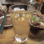 立ち呑みのさのや - 白波お湯割り　290円＋税(2014.4)