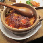 立ち呑みのさのや - ラザニア　300円(2014.4)