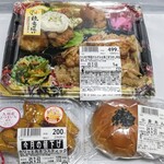 FEEL - 料理写真:からあげ南蛮タルタル＆鶏ごぼうめし弁当499円 カリッとおさつスティック200円 小倉あんぱん100円