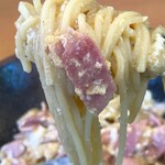 らるきい - ぺぺたま（トッピング：ベーコン）