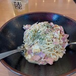 らるきい - ぺぺたま（トッピング：ベーコン）