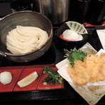 極浄うどん うだま - 2014.4とり天生醤油温玉トッピング