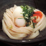 極浄うどん うだま - 2014.4とり天生醤油温玉トッピング