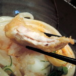 極浄うどん うだま - 2014.4とり天生醤油温玉トッピング