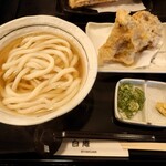 讃岐うどん 白庵 - とり天あつあつセット