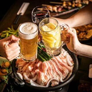 【お酒】2時間単品飲み放題1,500円！お好きなお料理と★