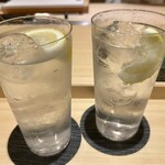 銀座 京都 鮨まつもと - ビターレモンサワー♪ ジントニックがベースの大人のレモンサワー