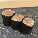 銀座 京都 鮨まつもと - ネギトロ巻き