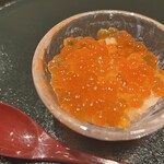 銀座 京都 鮨まつもと - イクラ・新物で まだ 粒が小さめということでした