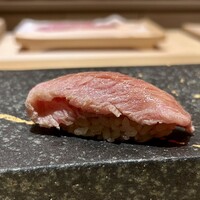 銀座 京都 鮨まつもと - 大トロ “しゃぶしゃぶ” 握り