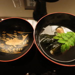 にくの匠 三芳 - 筍のお汁。