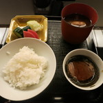 にくの匠 三芳 - ご飯とお供たち。