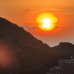九份阿妹茶酒館 - 丁度、日が落ちる時間帯