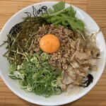 麺屋にぼすけ - 鶏油まぜそば 特盛