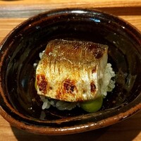 日本料理FUJI - かます 干飯 素揚げ海苔 海苔の香ばしさ最高！