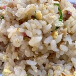 一楽ラーメン - チャーハン大盛りのどアップ！