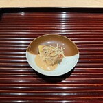 井本 - イチジクの胡麻和え　刻んだアーモンド