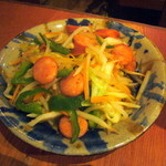 沖縄家庭料理　残波の風 - ポチギ野菜炒め、イチオシ。