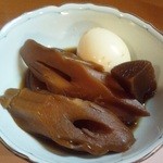 笹家 - 「ちくわぶとさつまあげ煮」