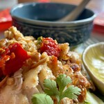 カフェモン - プリック（唐辛子）マシマシのタレを全部ぶっかけて頂きまーす！