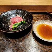 肉割烹 上 - しゃぶしゃぶ　サーロイン 菜の花と椎茸