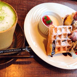 藍住茶房 - ワッフル