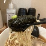 清味食堂 - 海苔でひと口だけの味変、これ大事。