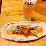 きぼこ - 料理写真:お通し（ししゃもの南蛮漬け）