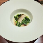 KOBAYASHI - シェフスペシャリテの台湾A菜と干し肉の炒めもの