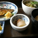 しる万 - 焼き鯖定食(日替り)