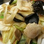 徳萬殿 - ４月１８日日替り定食「長ねぎと豚肉炒め」