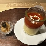 赤坂 鮨大谷 - 白木耳、ガスパチョの冷製茶碗蒸し