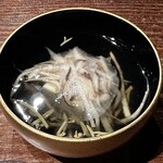 赤坂 鮨大谷 - 鱧の真薯、潤菜、松茸のお椀