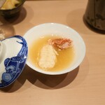 すし 良月 - 毛蟹の足、スッポンの出汁