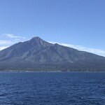 利尻ふる里食堂 - フェリーからの利尻富士