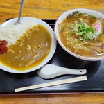 ほそ島や - 半カレーライス＆中華そば