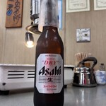 前島食堂 - 瓶ビール大アサヒ550円